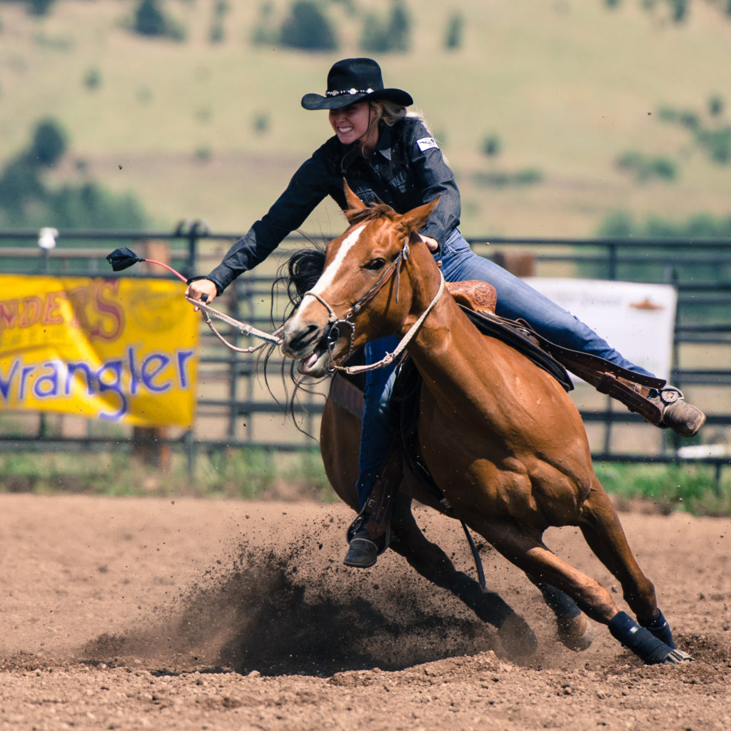 Top of the World Rodeo Barrel Racing